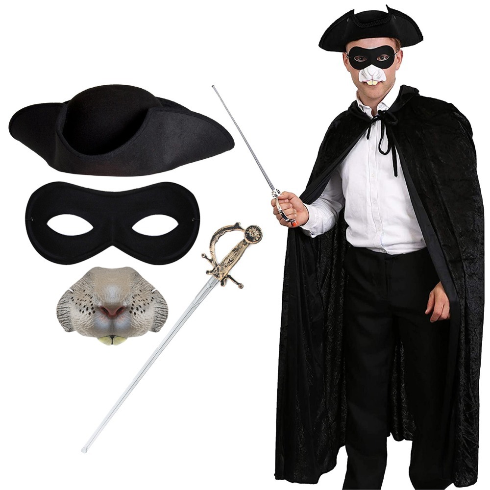 Click to view product details and reviews for Adults Highway Rodent Costume With Tricorn Hat.