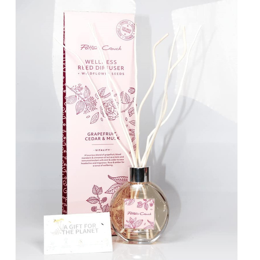 Home Fragrances Reed Diffuser Wellness Potters Crouch Grapefruit, Cedar & Musk