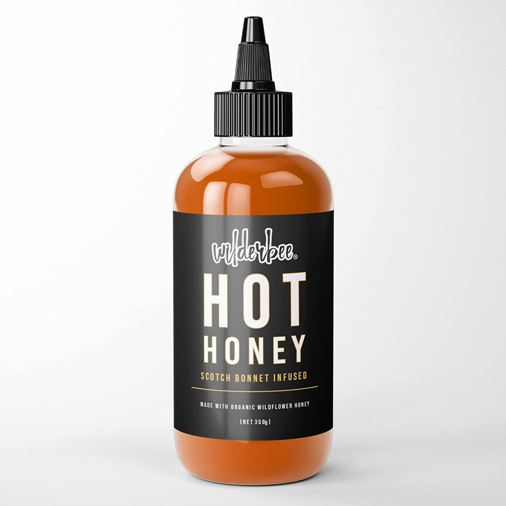 Hot Organic Wildflower Honey Infused with Scotch Bonnet Chillies Spicy 350g