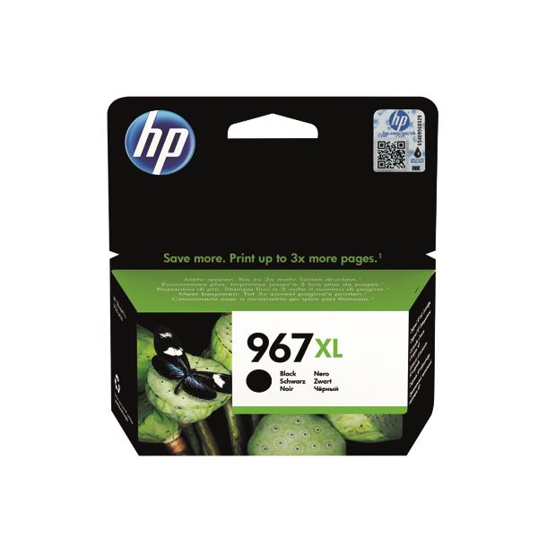 HP 967Xl Original Ink Cart Xhy Black - HP3JA31AE