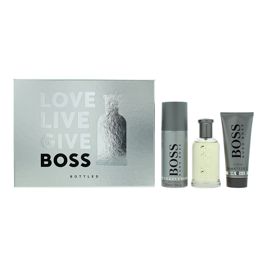 Hugo Boss Bottled 3 Piece Eau de Toilette 100ml Gift Set