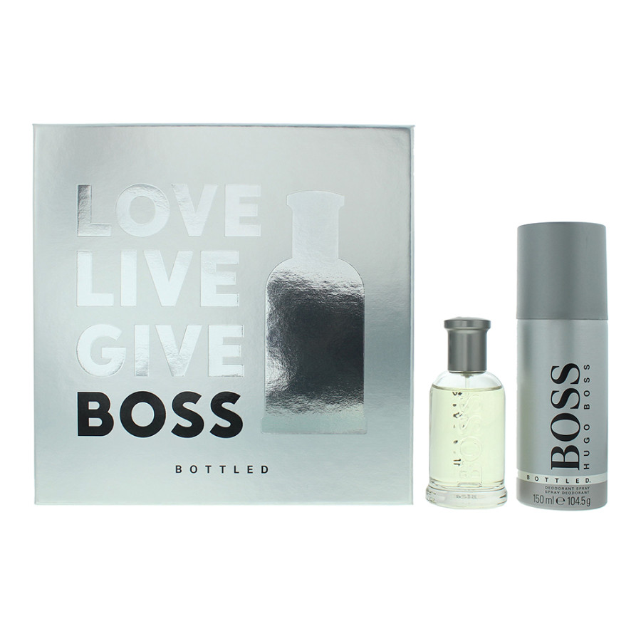 Hugo Boss Bottled Eau De Toilette 50ml + Deodorant Spray 150ml Gift Set