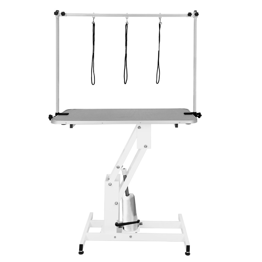 Click to view product details and reviews for Hydraulic Grooming Table White Grey Table Top.