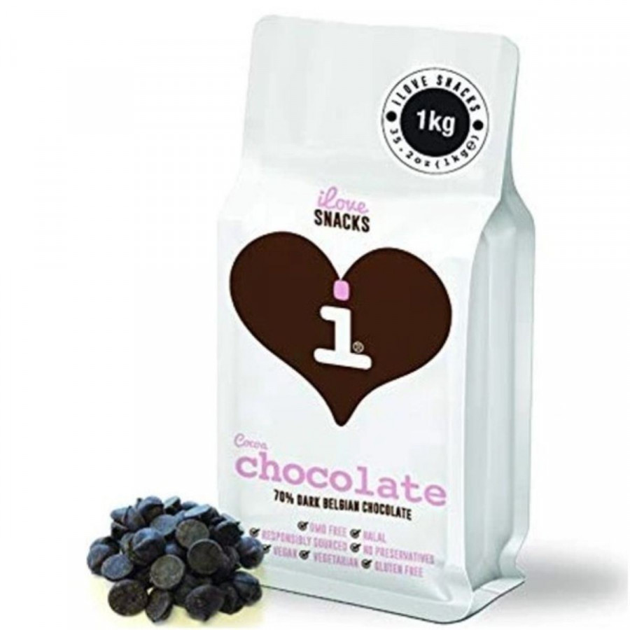 Click to view product details and reviews for I Love Snacks 70 Cocoa Belgian Chocolate 1kg 704015.