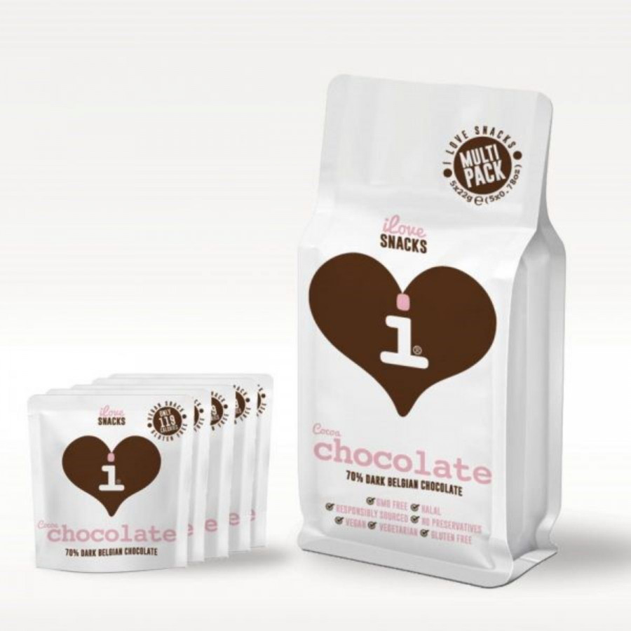 Click to view product details and reviews for I Love Snacks 70 Cocoa Belgian Chocolate Multipack 30gx5 704012.
