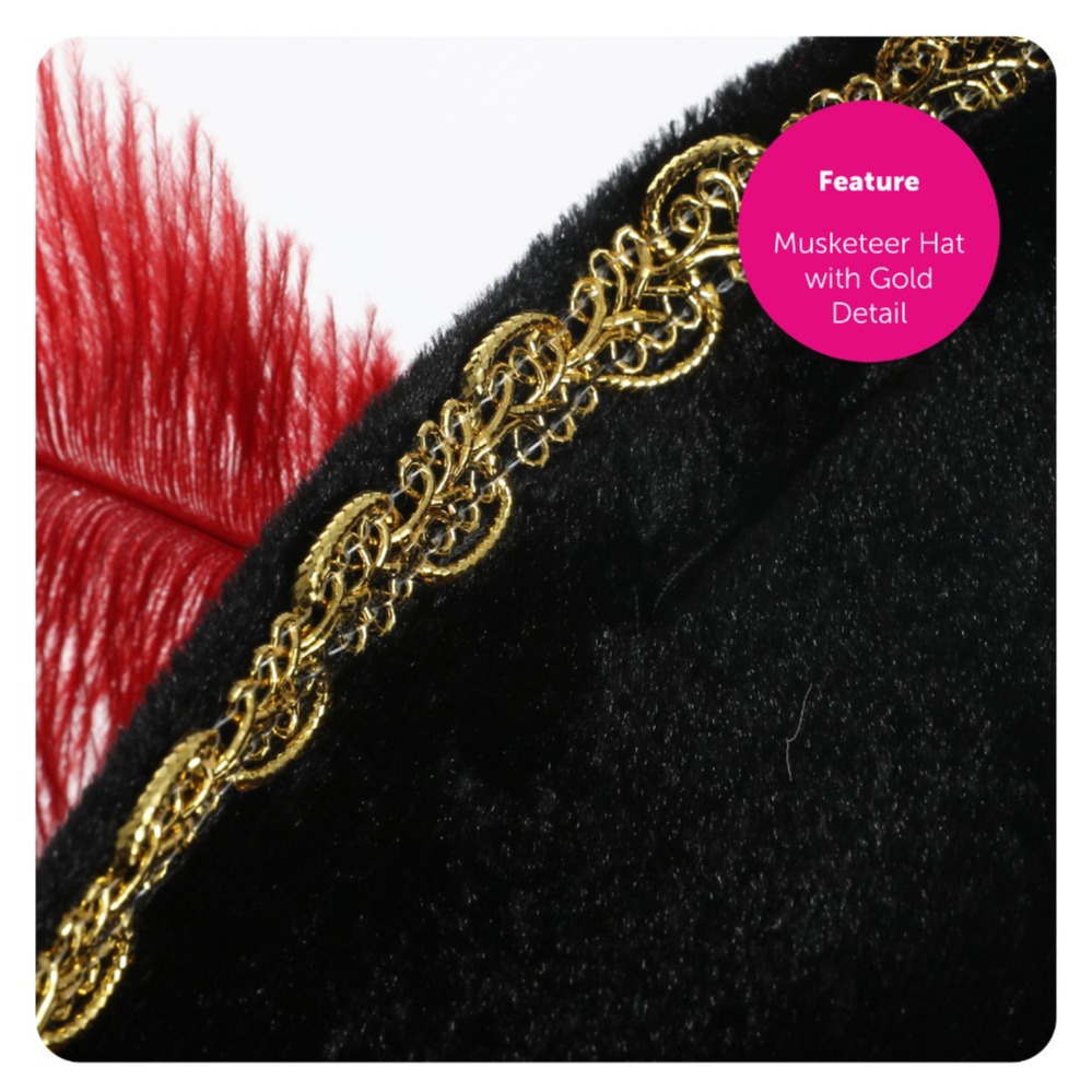 Pirate Accessory Set | 3 Pcs | Hat, Hook & Necklace