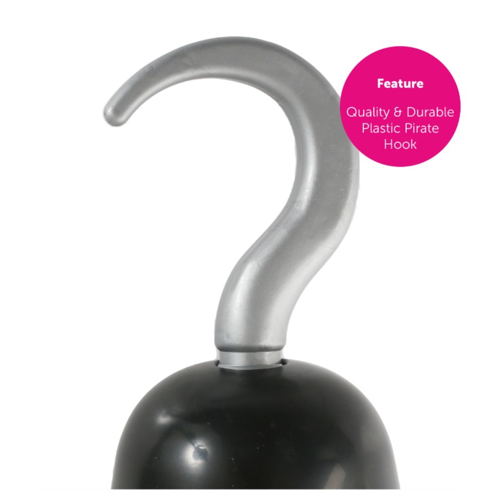 Pirate Accessory Set | 3 Pcs | Hat, Hook & Necklace