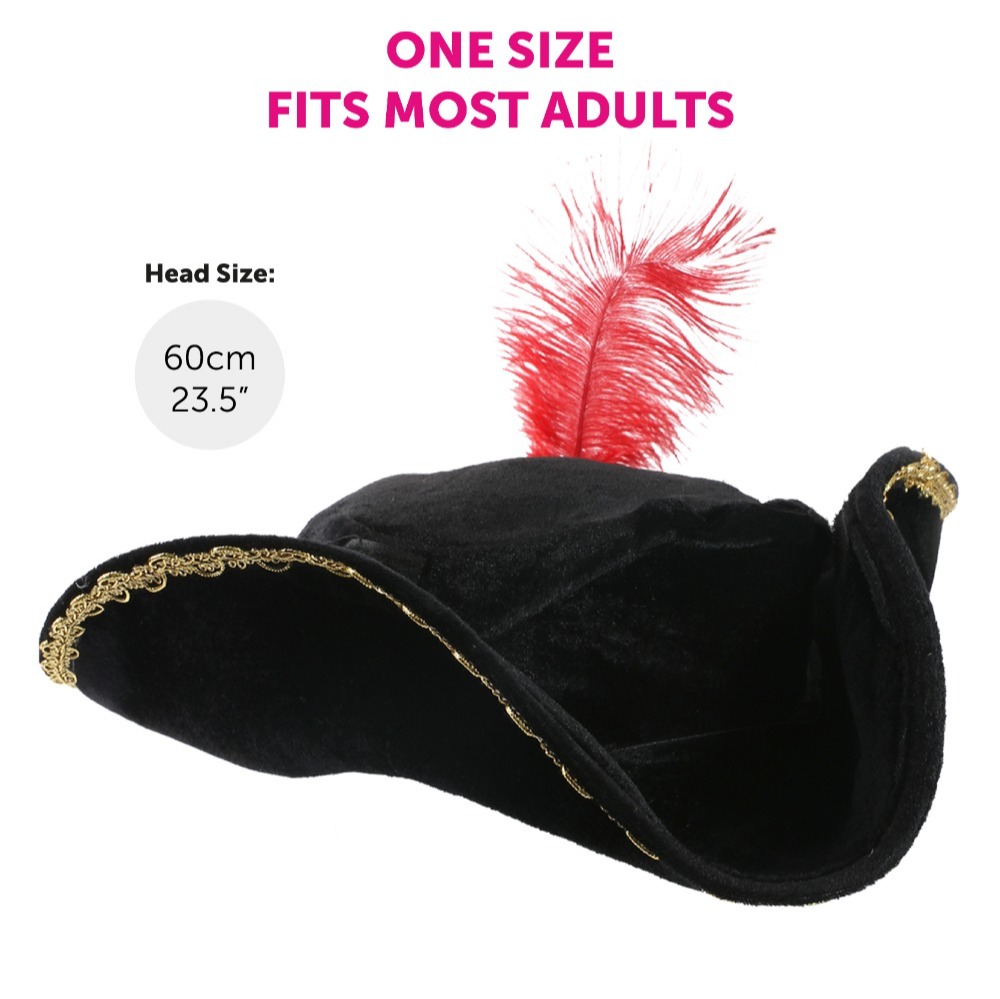 Pirate Accessory Set | 3 Pcs | Hat, Hook & Necklace