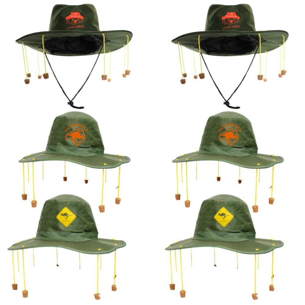 Click to view product details and reviews for Pack Of 6 Australian Cork Hats. Click to view product details and reviews for Pack Of 6 Australian Cork Hats.