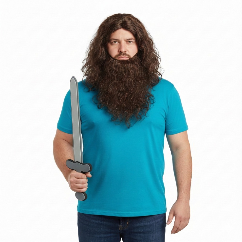 Adult's Steve Costume with Foam Sword