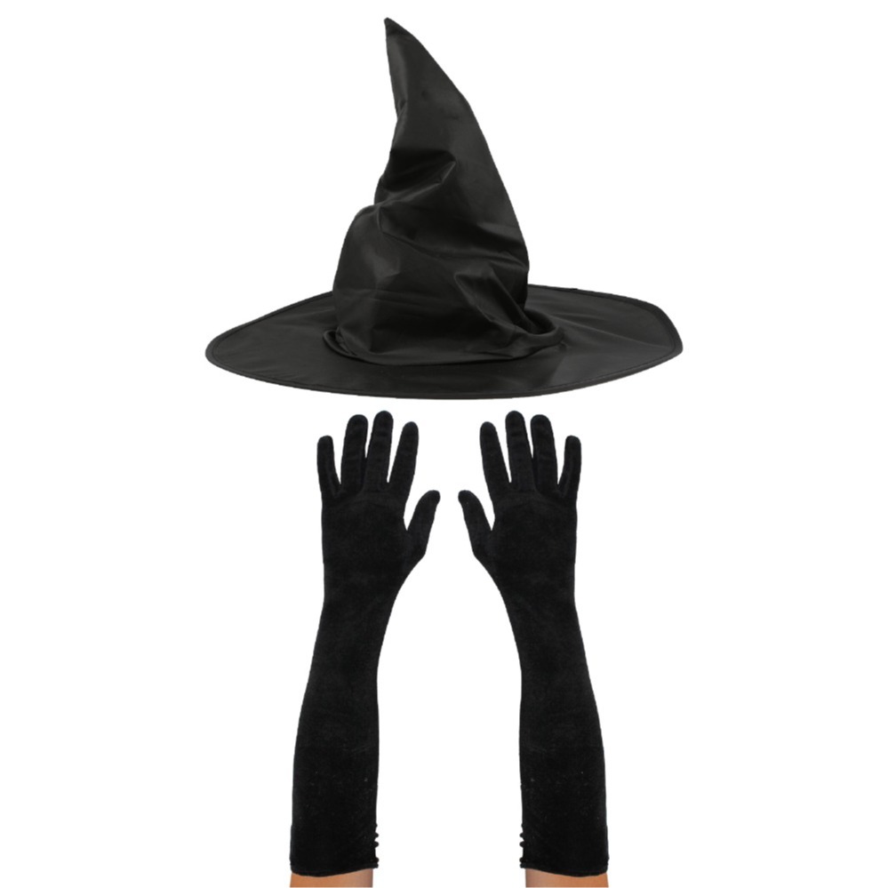 Click to view product details and reviews for Witch Accessory Set 2 Pcs Hat Gloves.