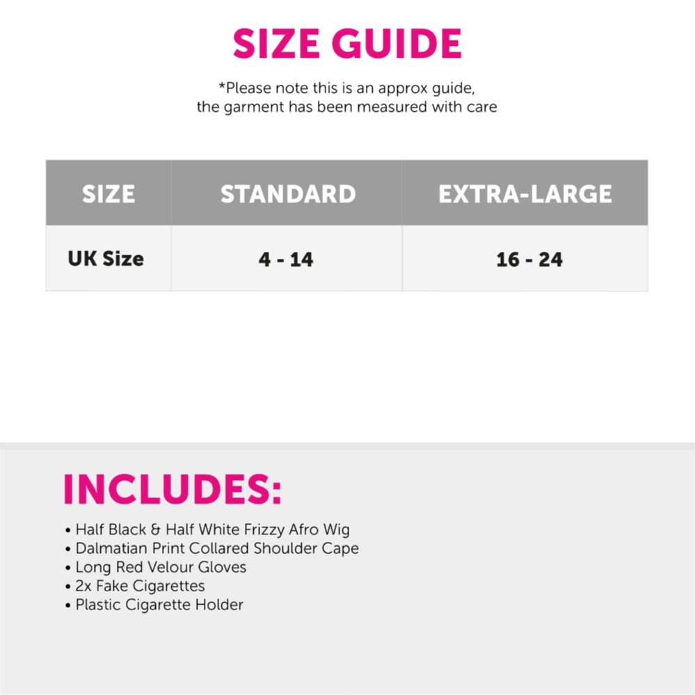 Evil Dog Lady Accessory Set - Cape, Crimped Wig, Red Velour Gloves, Fake Cigarettes & Feather Boa