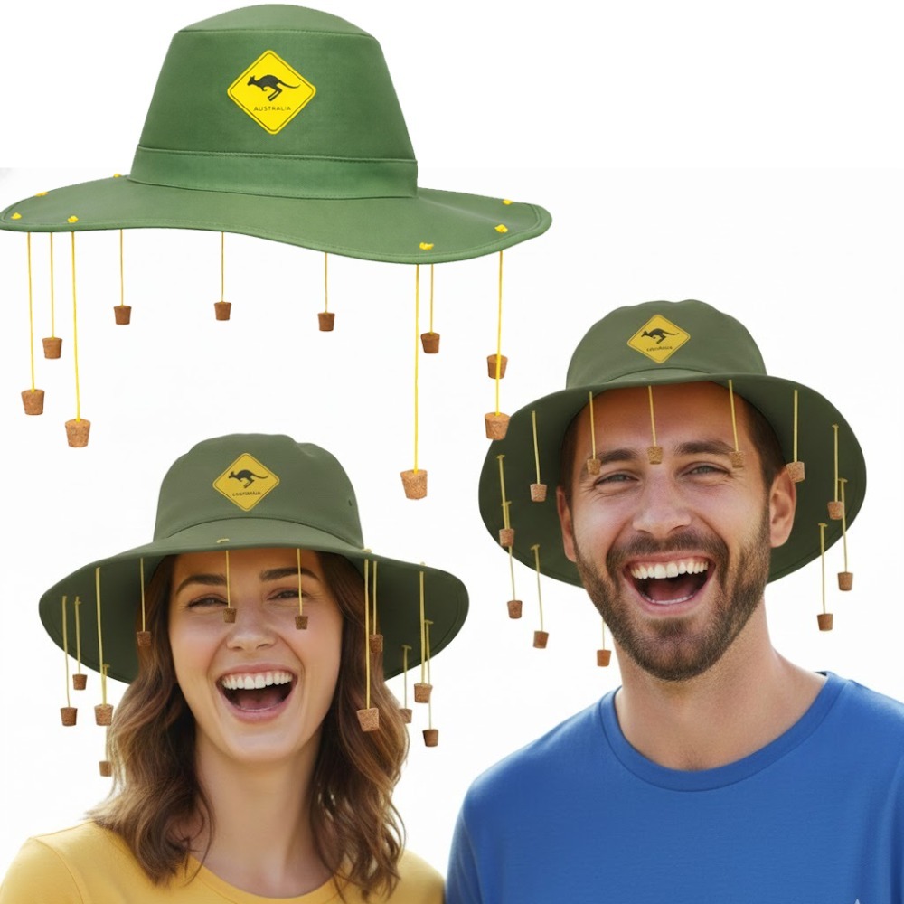 Australian Cork Hat | Kangaroo Print | Australia Day Fancy Dress