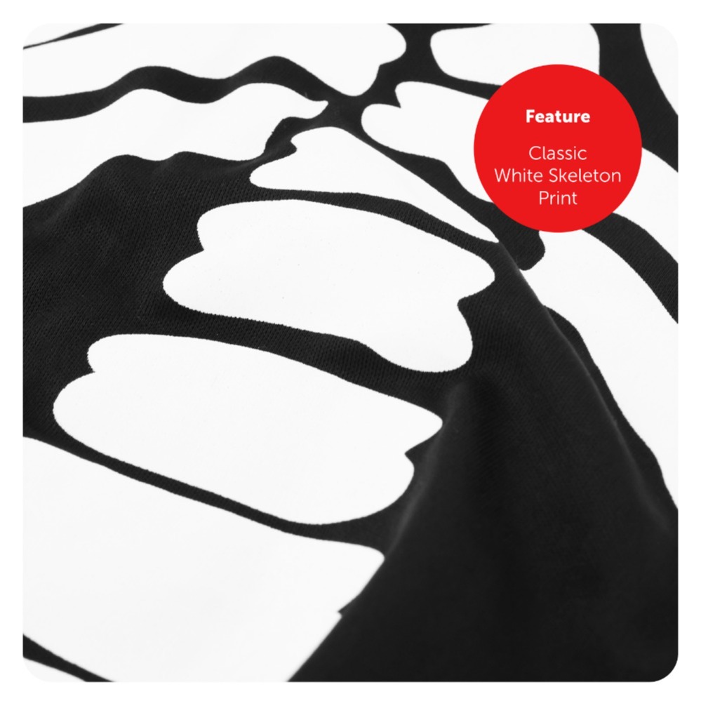 Adults Funny Bones Costume with Skeleton Dog