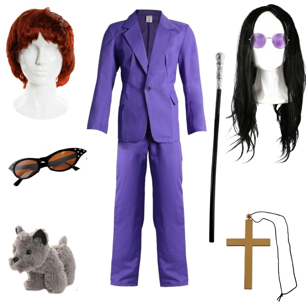 Click to view product details and reviews for Osbourne Couple Costume Set 8 Pcs Suit Cane Wigs Glasses Necklace Toy Dog Large. Click to view product details and reviews for Osbourne Couple Costume Set 8 Pcs Suit Cane Wigs Glasses Necklace Toy Dog Large.