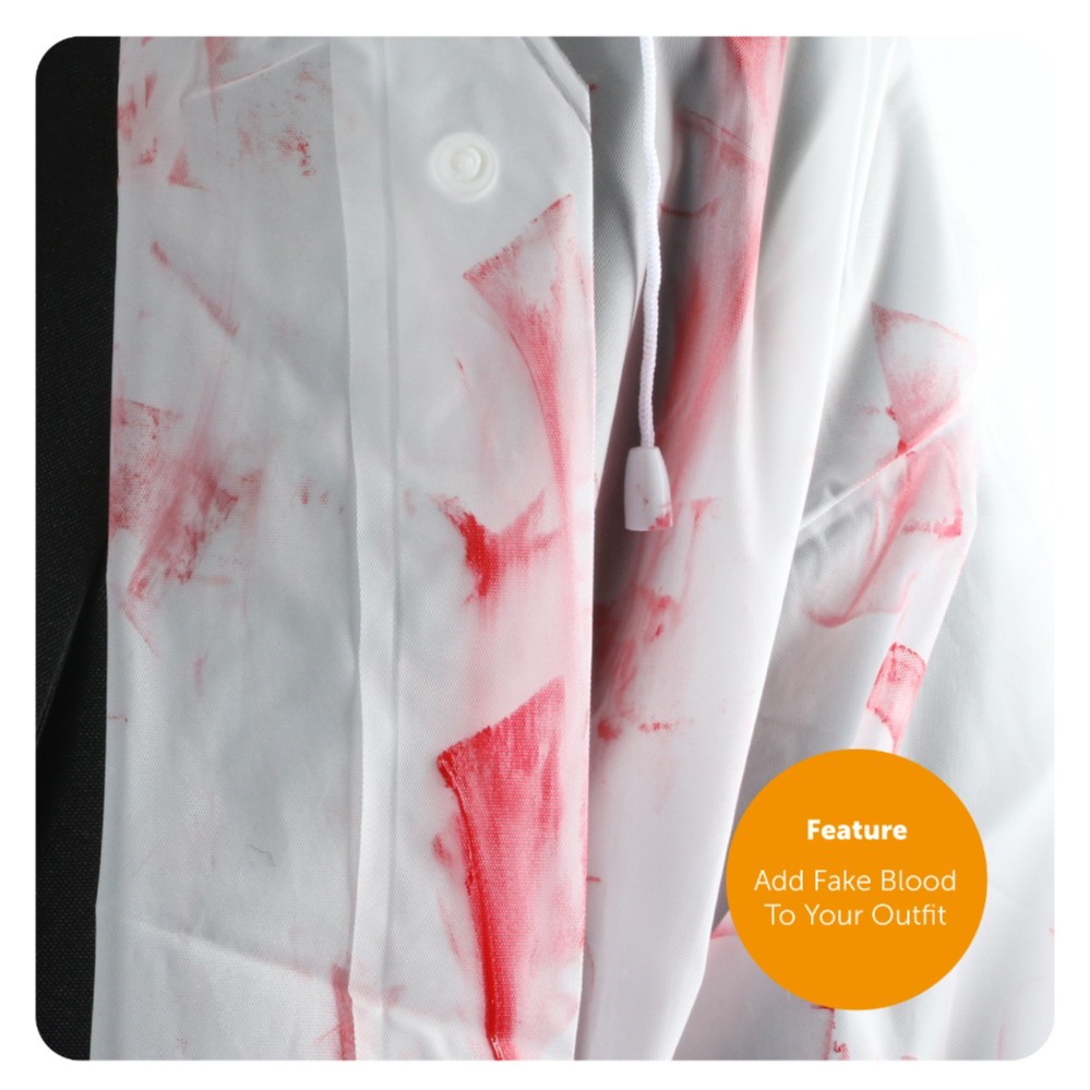 Patrick Bateman Accessory Set | Wig, Axe, Red Tie, Blood & Business Card