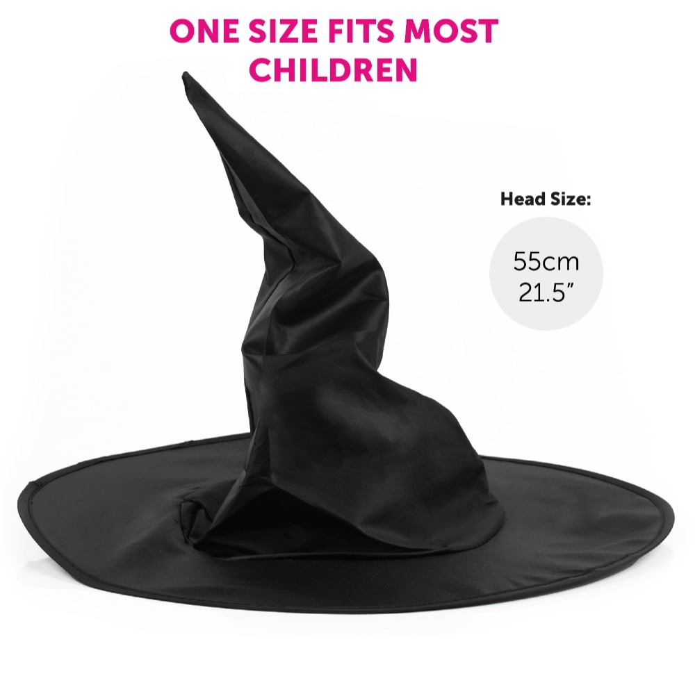 Child's Kind Witch Costume - Skirt, Cape & Hat