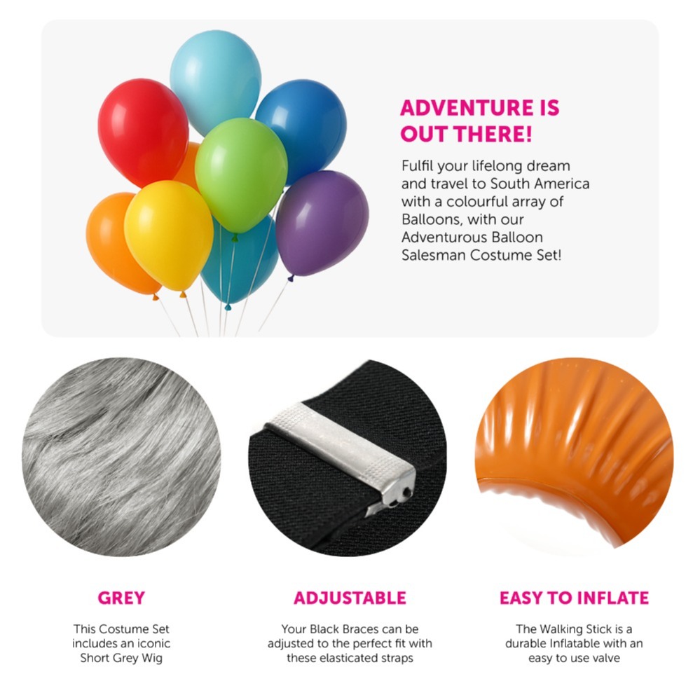 Grumpy Adventurous Balloon Man Costume