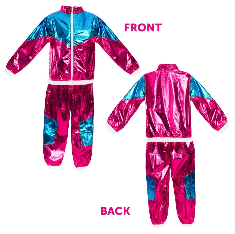 Adults Vicky Pollard Costume | 4 Pcs | Shell Suit, Chunky Chain, Scrunchie & Fake Cigarettes