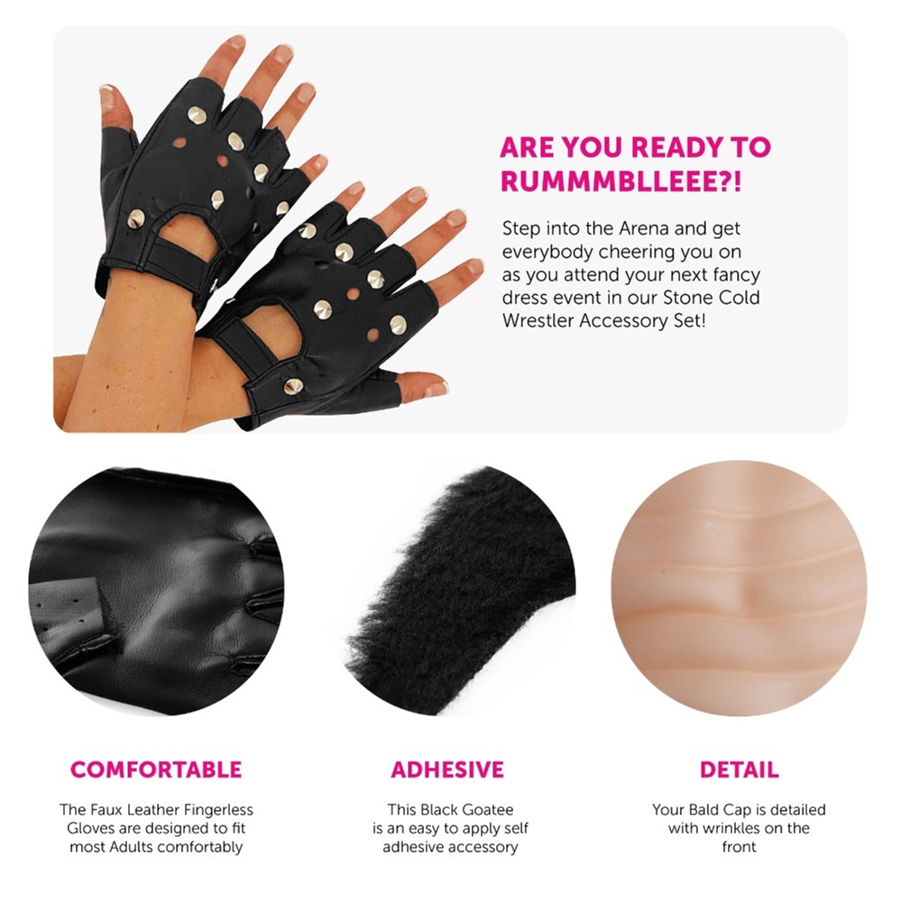 Stone Cold Wrestler Accessory Set