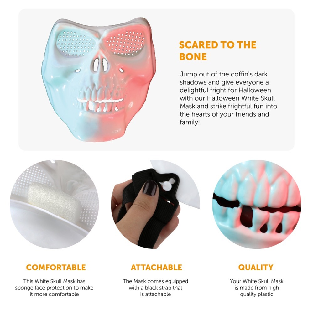 Halloween White Skull Mask