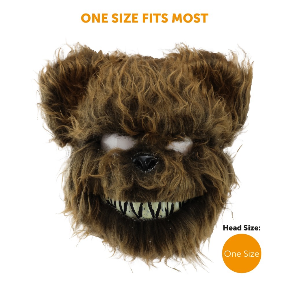 Scary Brown Furry Bear Mask