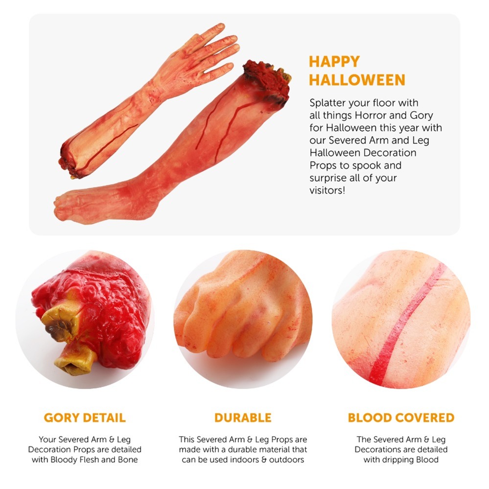 Severed Arm & Leg Halloween decorations