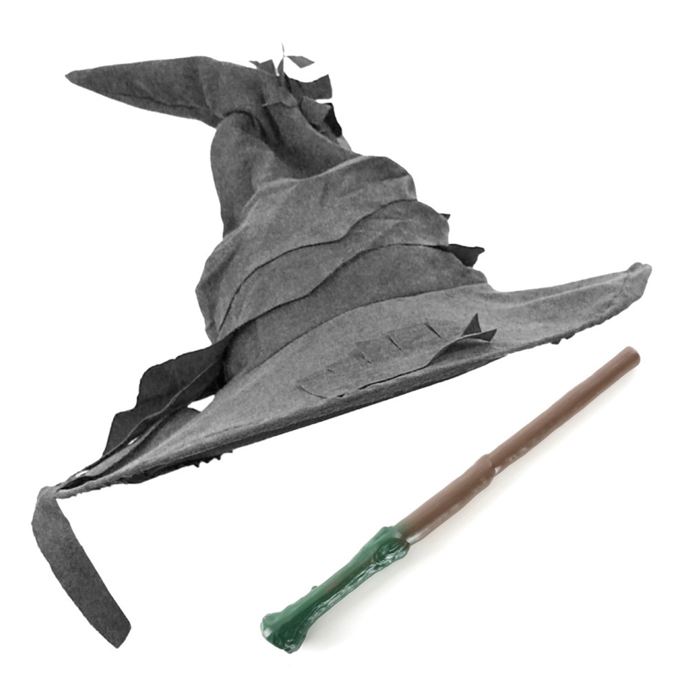 Click to view product details and reviews for Grey Wizard Hat Wand.