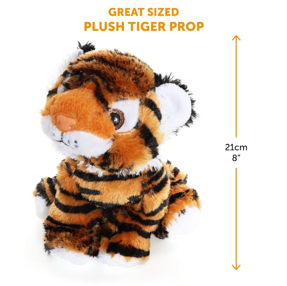 Tiger King Costume - Shirt, Wig, Tash, Hat & Tiger