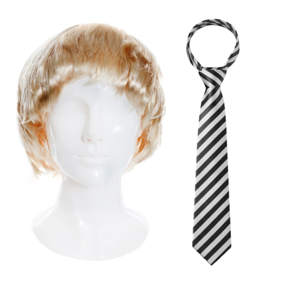Click to view product details and reviews for Adults Jay Accessory Set 2 Pcs Wig Black Tie.