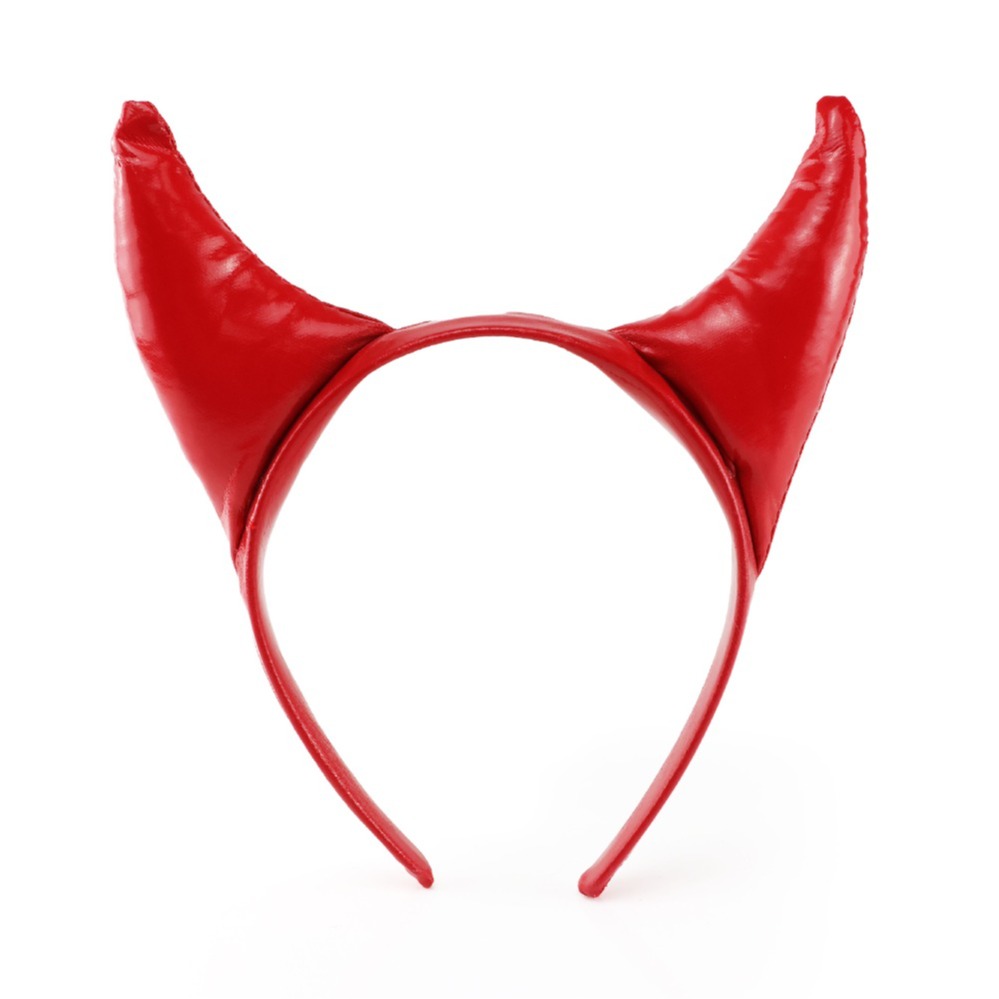 Adults Red Devil Costume | 4 Pcs | Cape, Headband, Fork & Face Paint