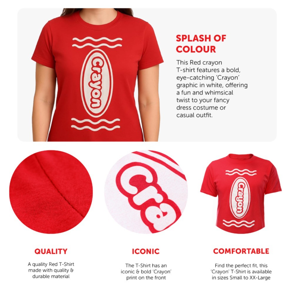 Women's Red Crayon T-Shirt