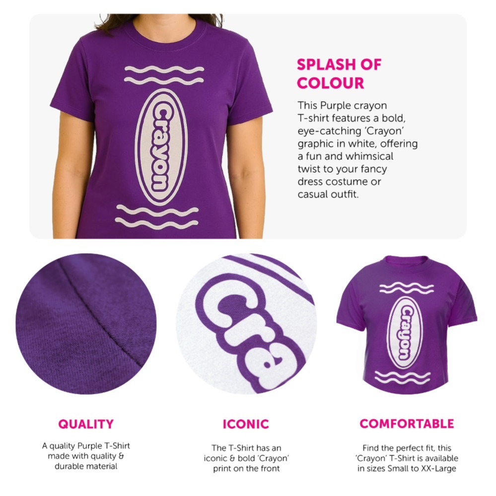Women's Purple Crayon T-Shirt