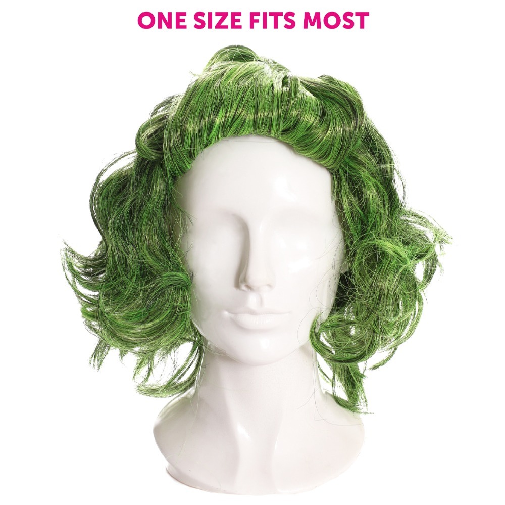 Adult Factory Worker Costume - Wig, Eyebrows, Face Paint & Gloves