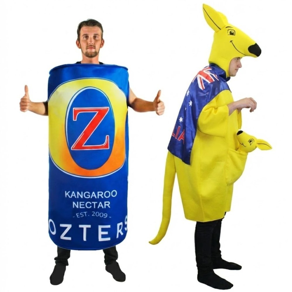 Click to view product details and reviews for Australian Duo Costume Beer Can Kangaroo.