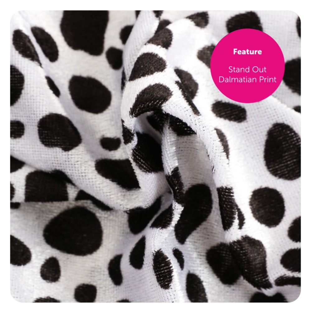 Ladies Dalmatian Print Cape - Evil Dog Lady Cape Costume