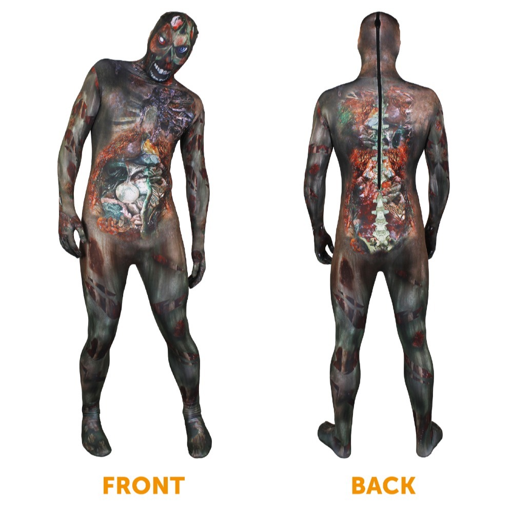 Adults Zombie Skinsuit Costume with Severed Arm