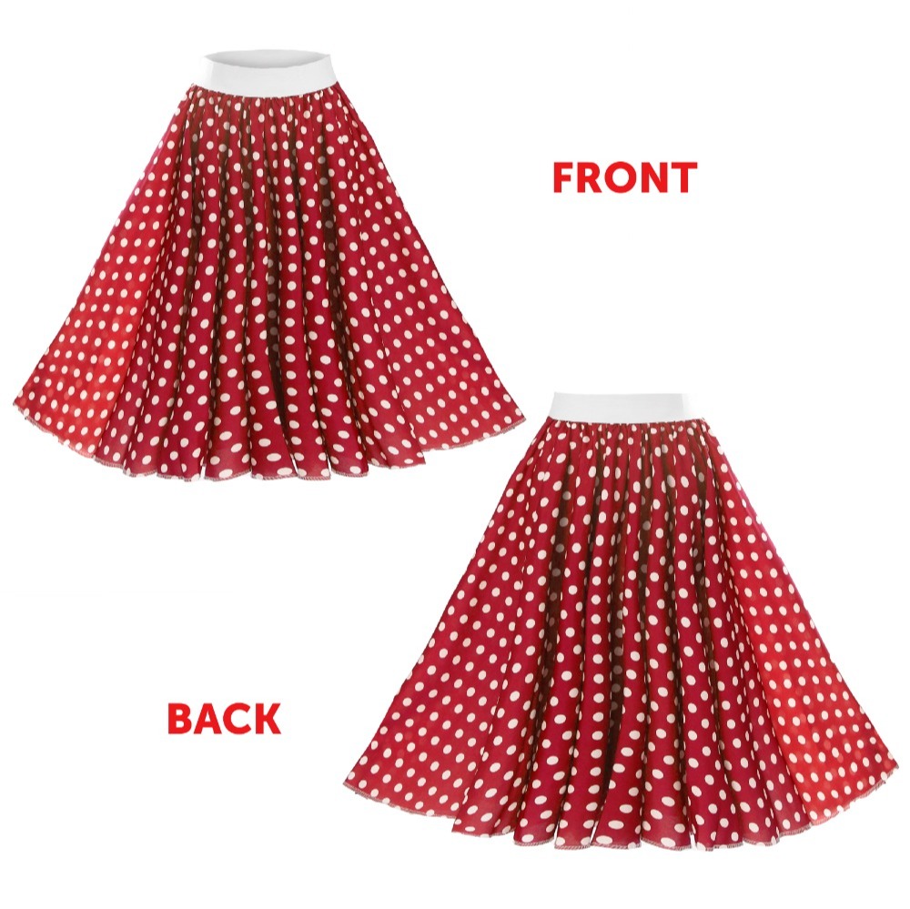 Ladies Cartoon Mouse Costumes - 26" Long Skirt