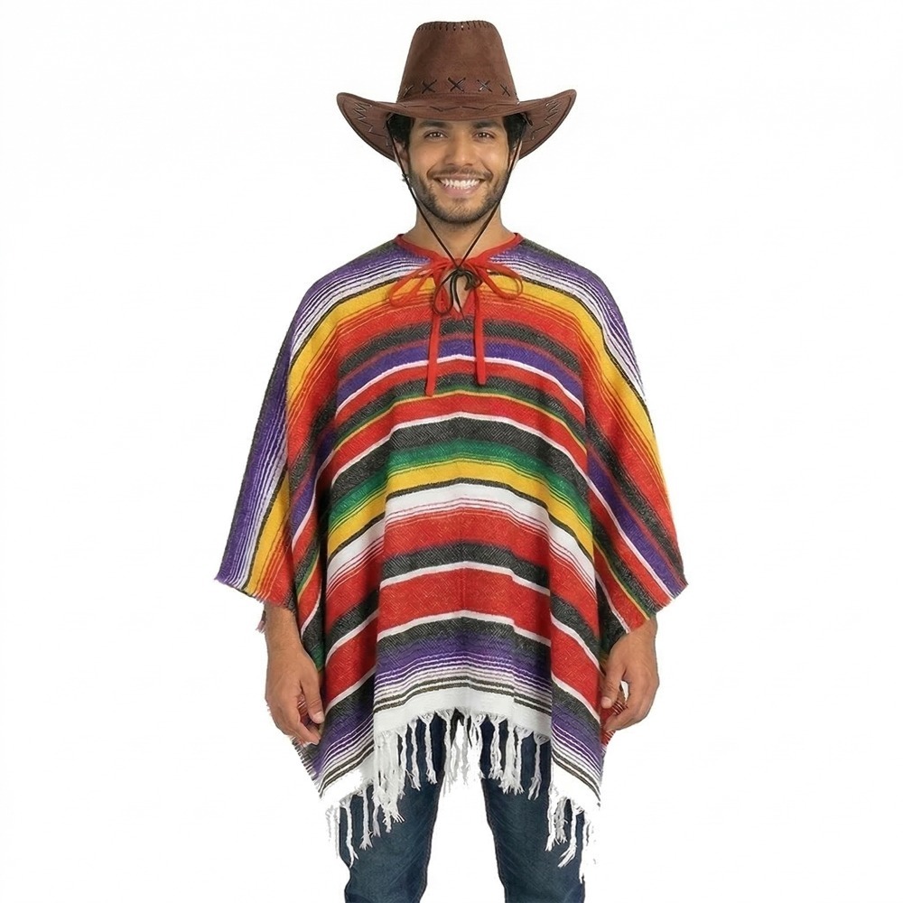 Click to view product details and reviews for Adults Western Cowboy Costume 2 Pcs Poncho Brown Suede Hat. Click to view product details and reviews for Adults Western Cowboy Costume 2 Pcs Poncho Brown Suede Hat.