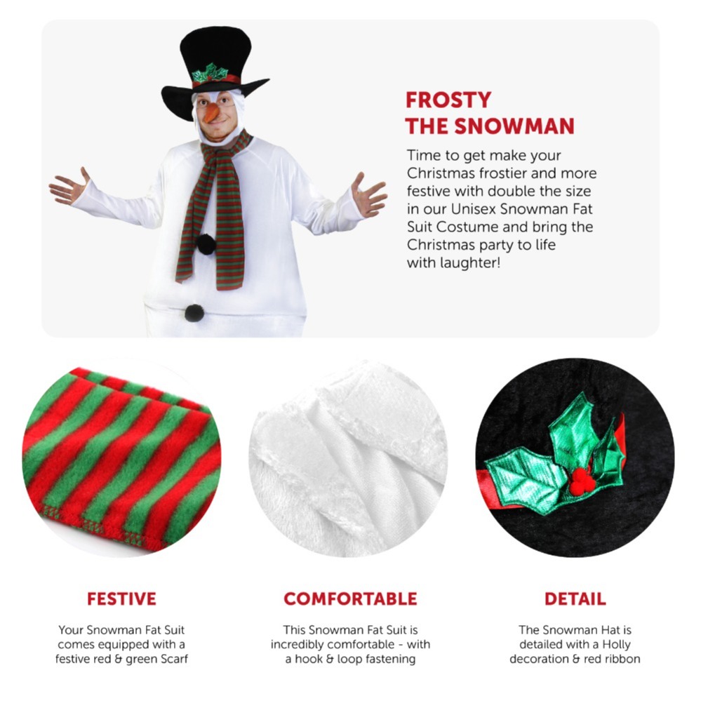 Deluxe Snowman Fat Suit