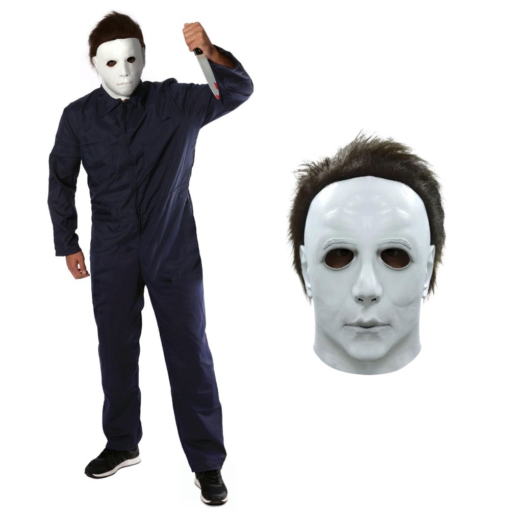 Click to view product details and reviews for Adults Halloween Killer Costume 2 Pcs Jumpsuit Mask 2xl.