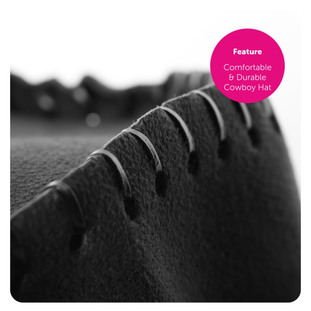 Adults Wild Western Costume | 5 Pcs | Brown Poncho, Cigar, Holster, Black Bandana & Black Suede Cowboy Hat