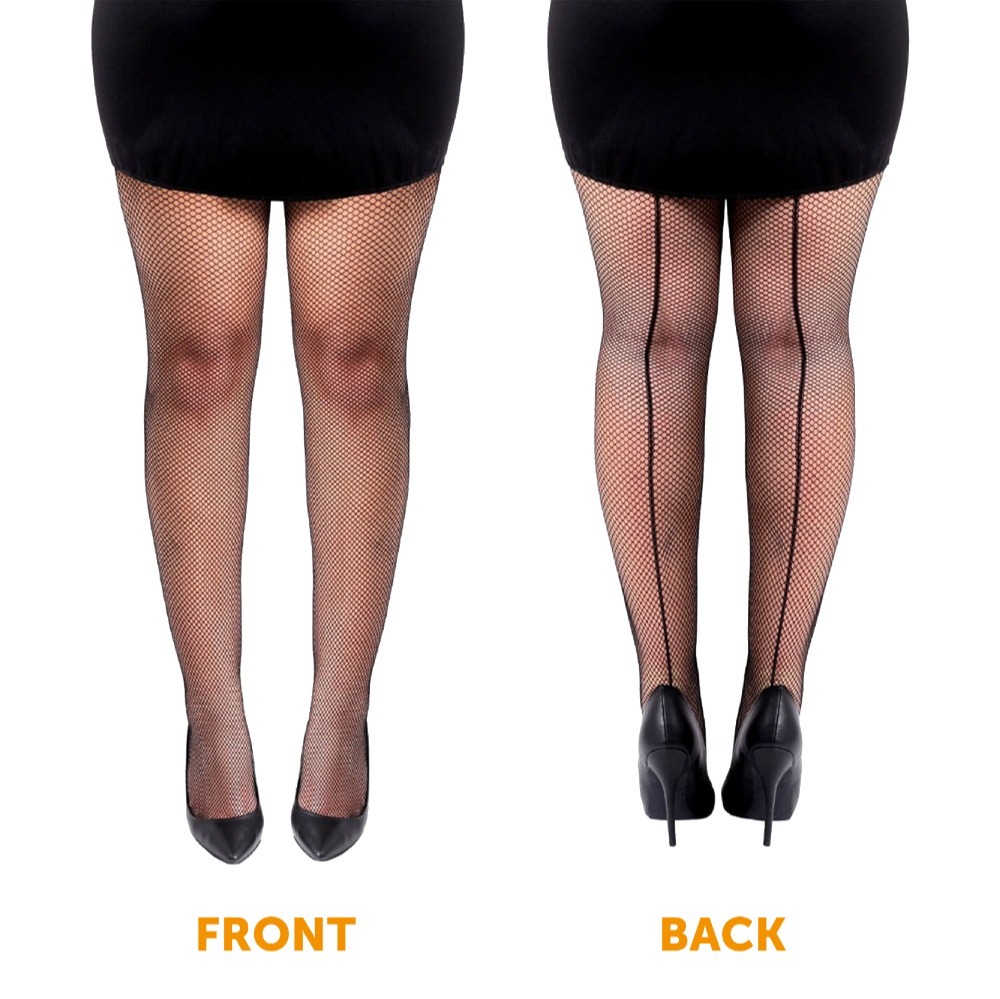 Ladies Spider Web Gloves & Tights Set | 2 Pcs | Halloween Accessory Bundle
