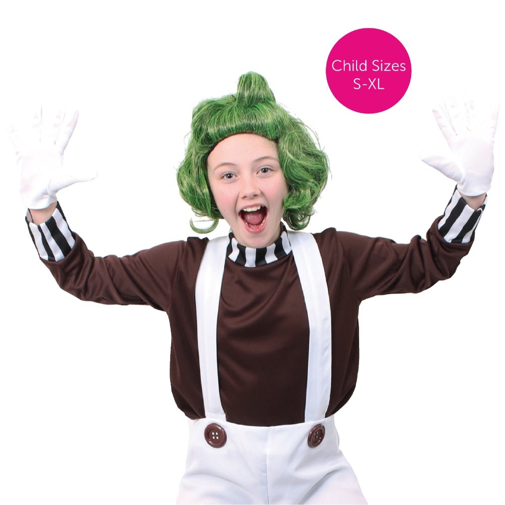 Childs Chocolate Factory Worker Costume - with Gloves