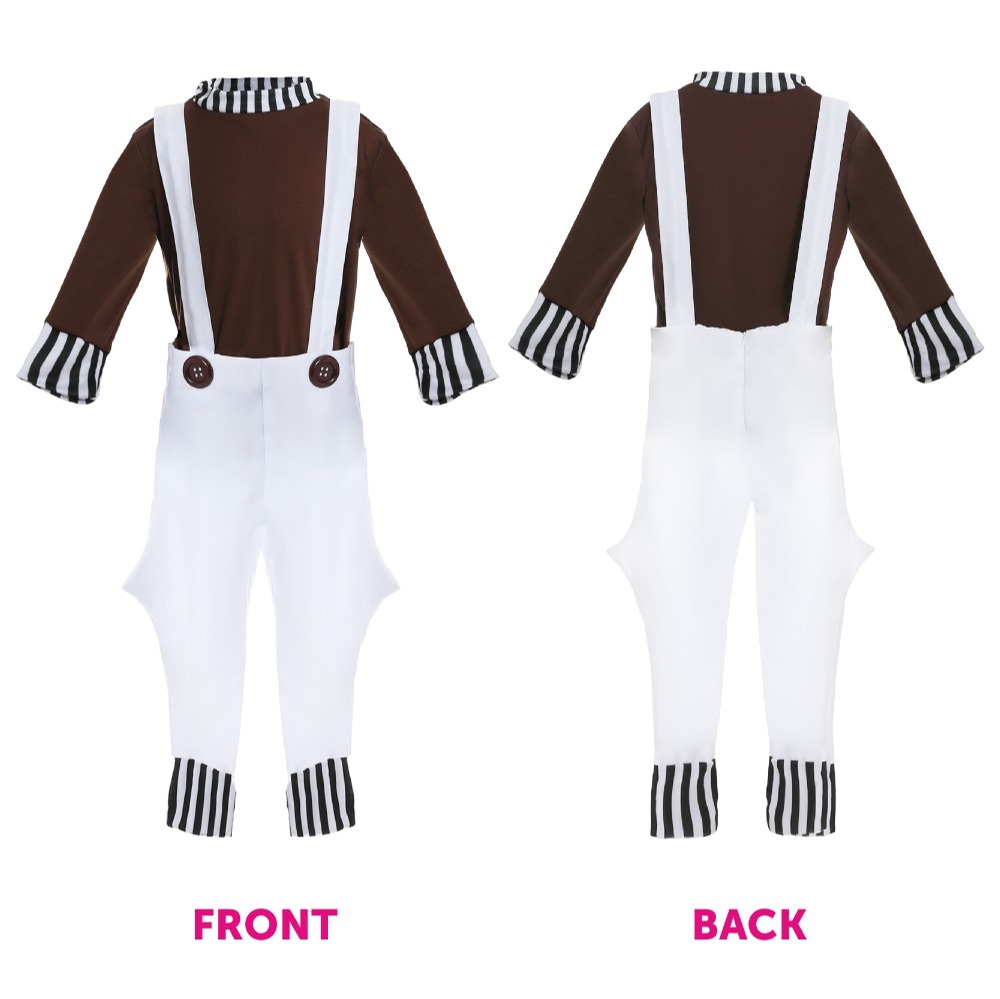 Childs Chocolate Factory Worker Costume - with Wig