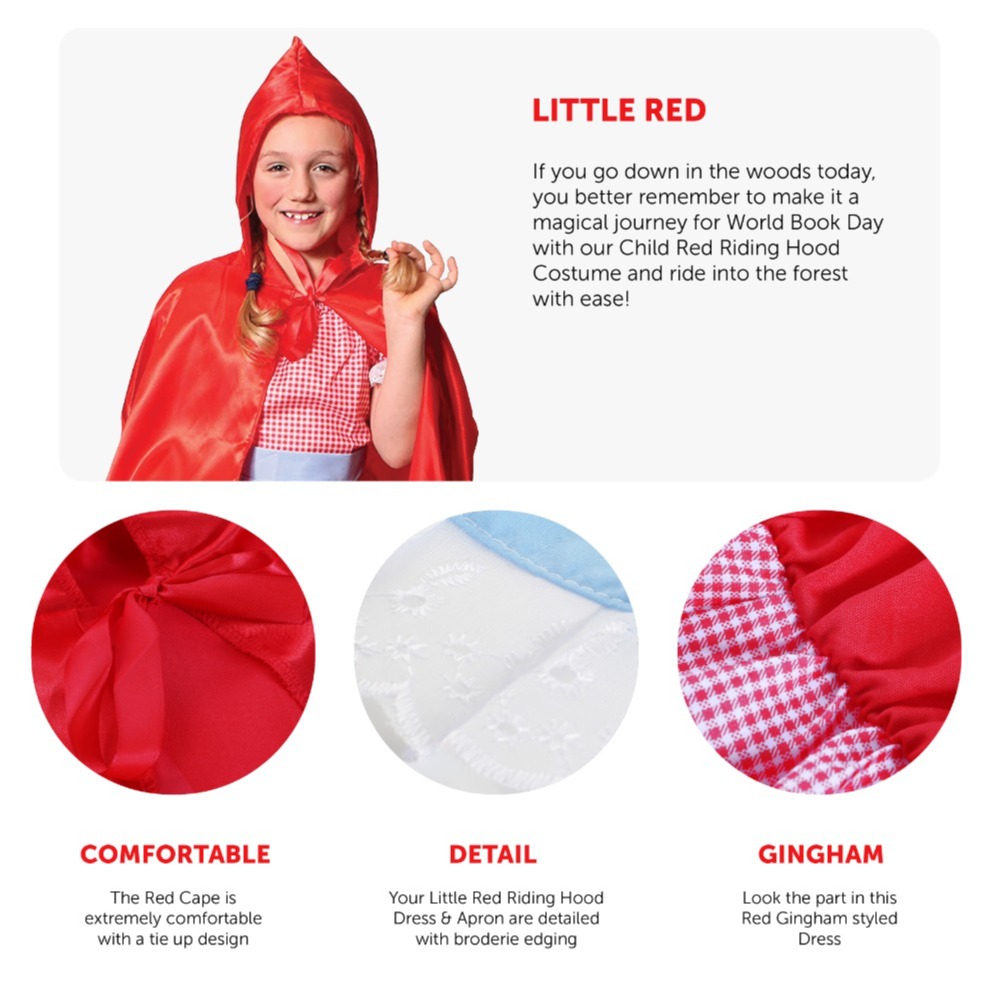 Girls Little Red Riding Hood Costume