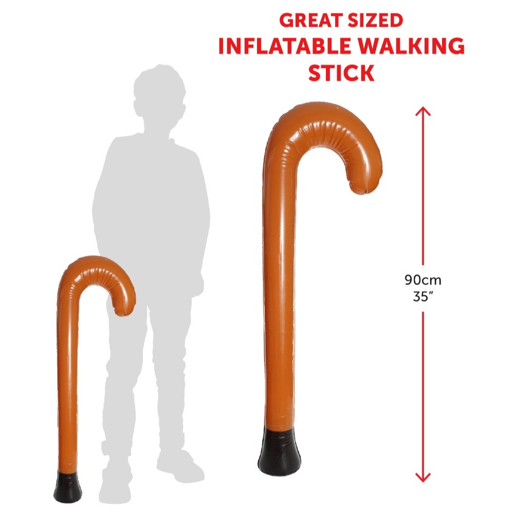 Childs Find Me Costume - Long Sleeve Top, Bobble Hat, Round Glasses & Inflatable Walking Stick