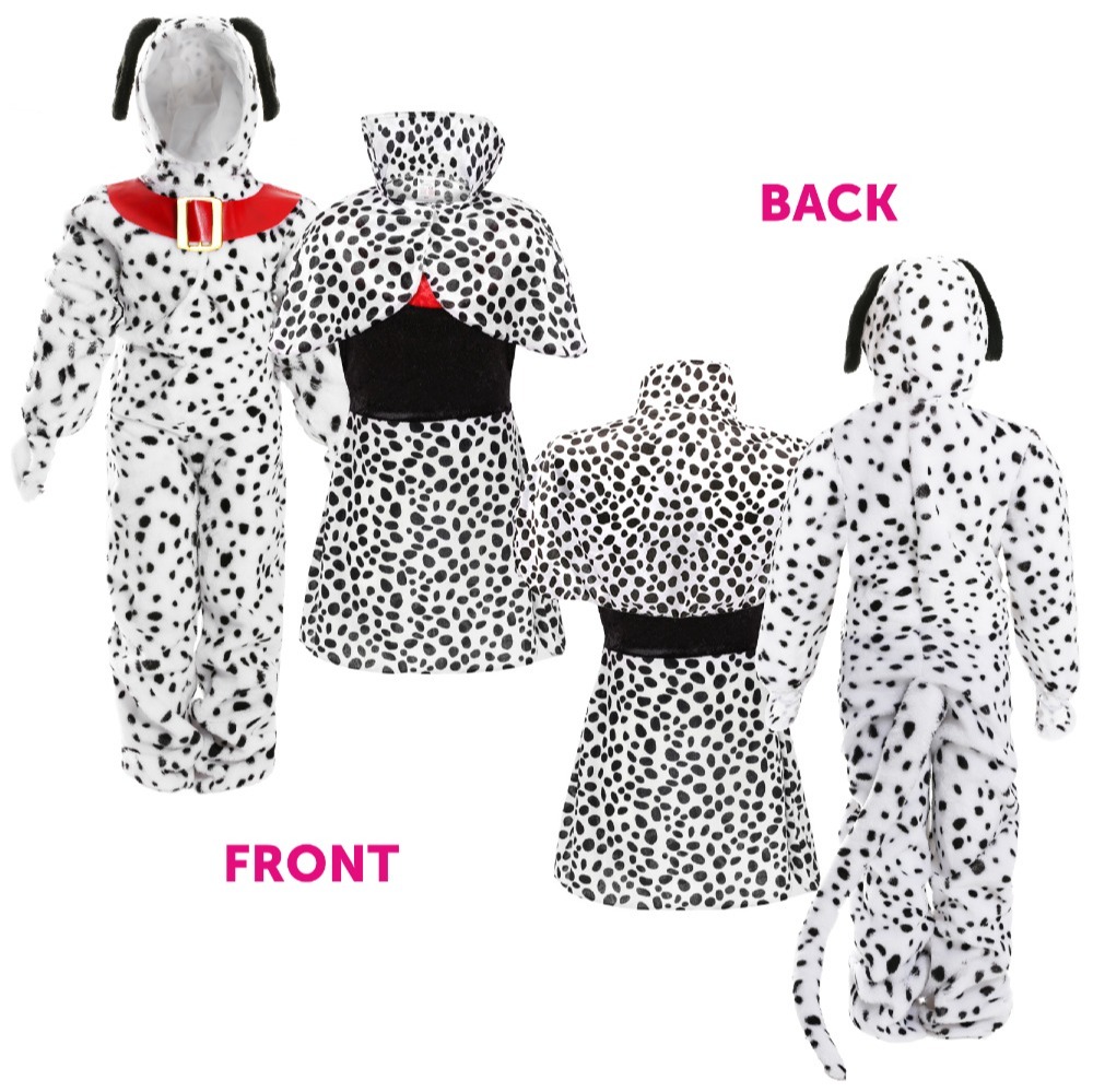 Child's Evil Dog Lady & Dalmatian Duo Costume