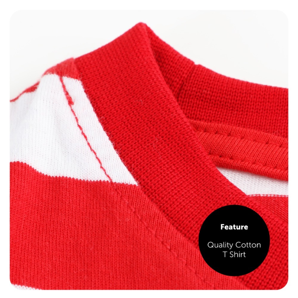 Childs Red and White Striped Short Sleeve Top