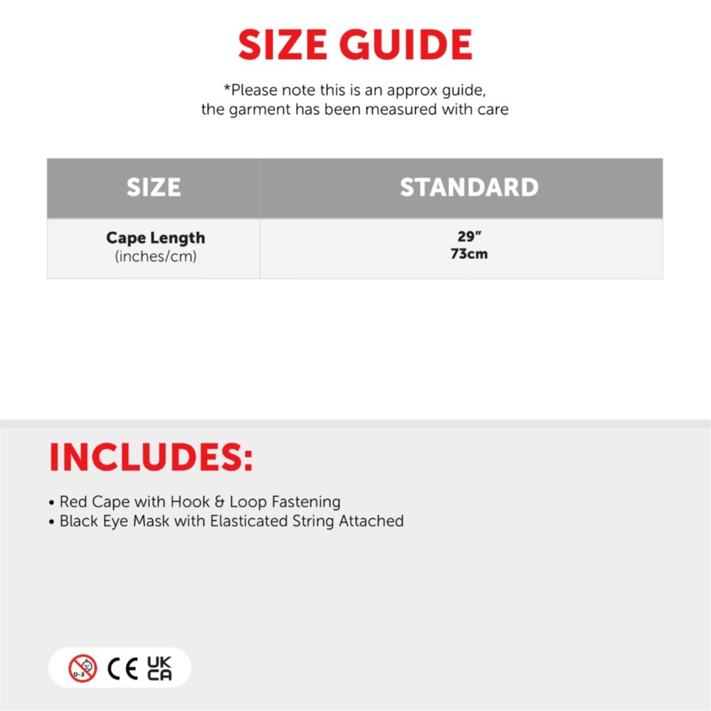 Child's Super Potato Costume Hero Set - Black Mask